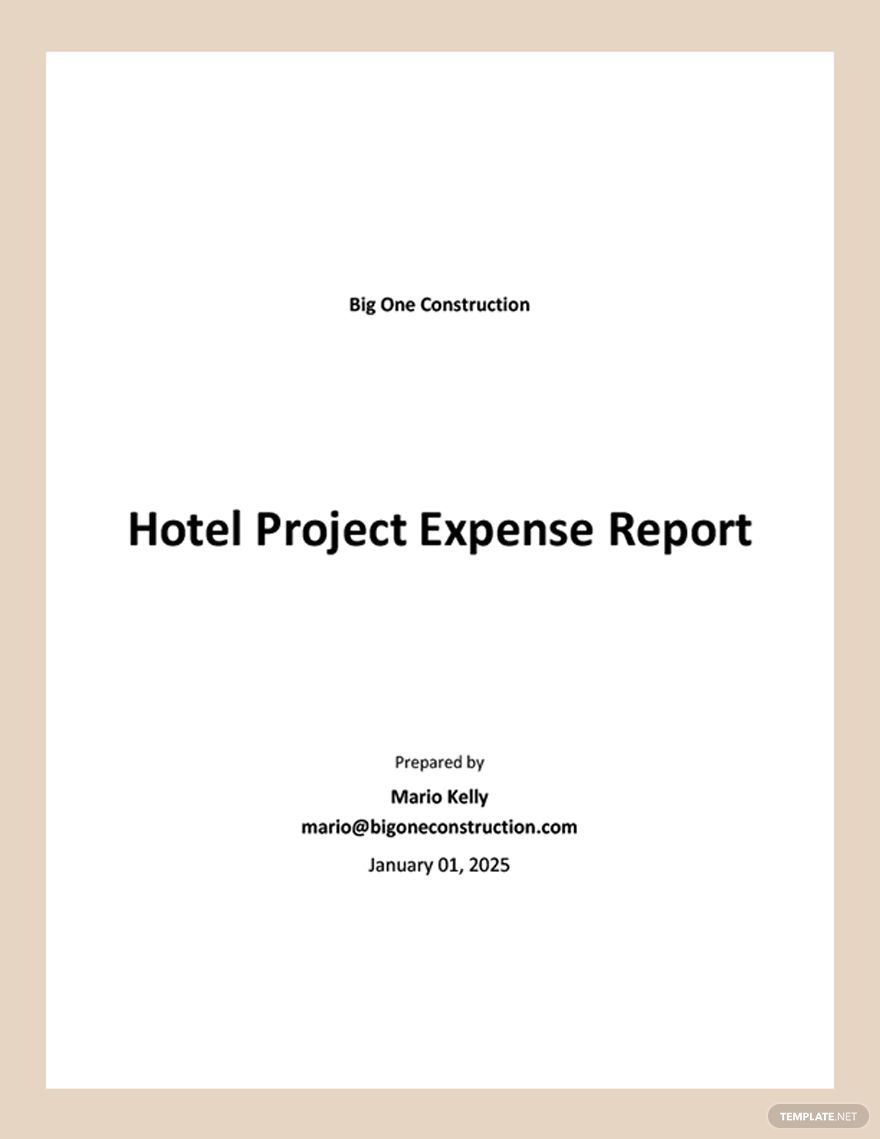 Expense Report Template - Google Docs, Word | Template.net
