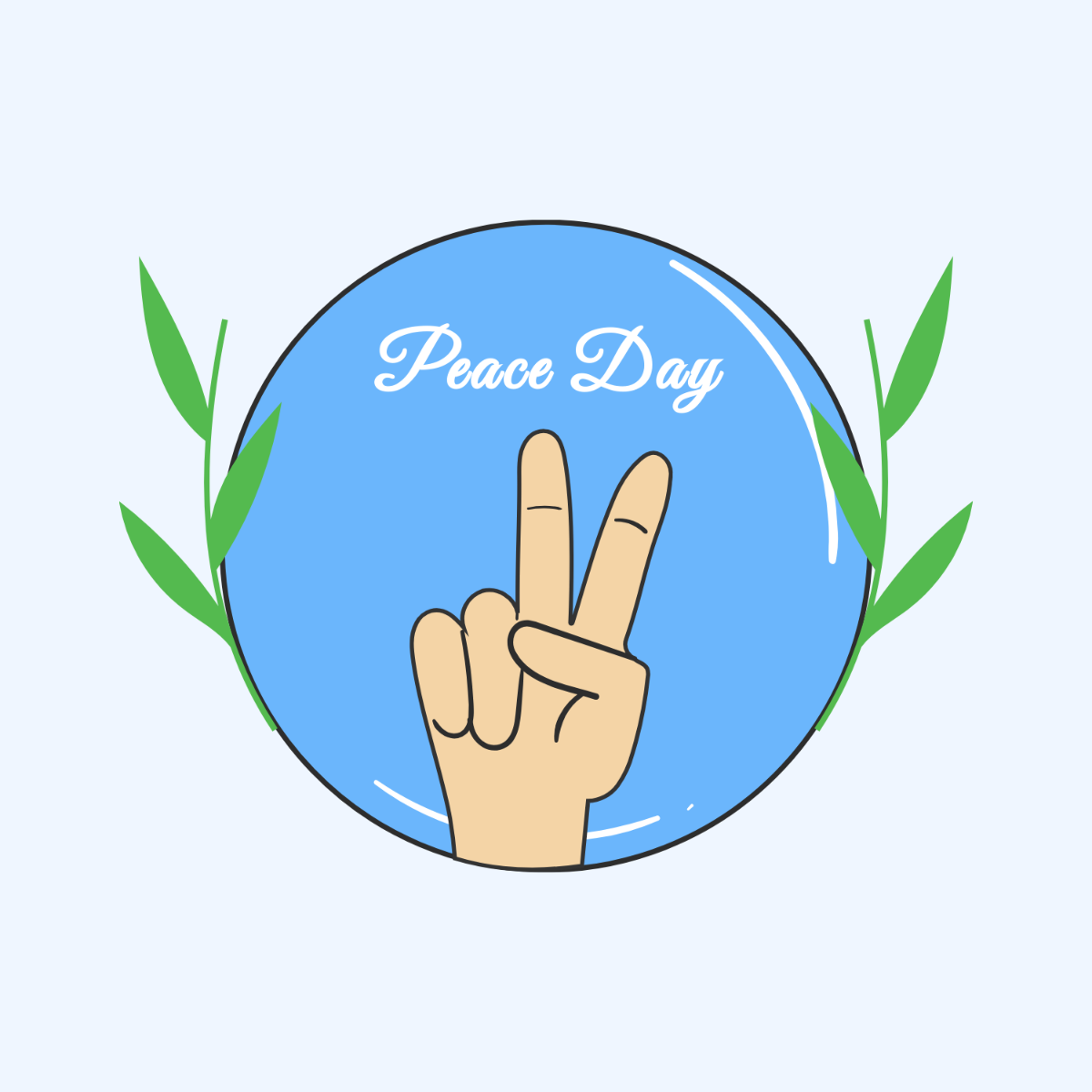 Peace Day Logo Template - Edit Online & Download