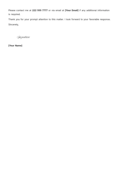 Free Medical Insurance Appeal Letter Template to Edit Online