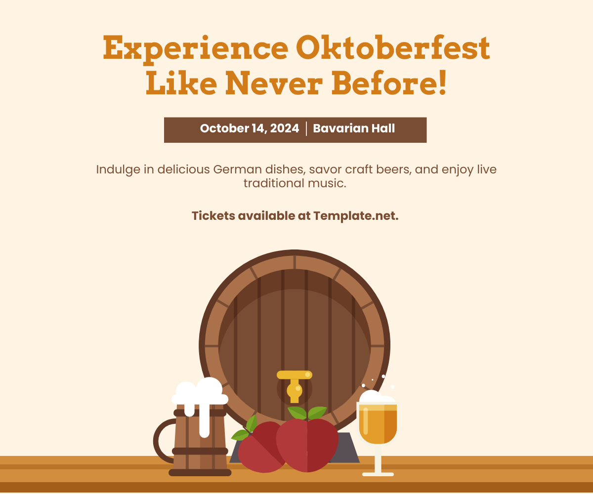 Oktoberfest Ad Banner Template - Edit Online & Download