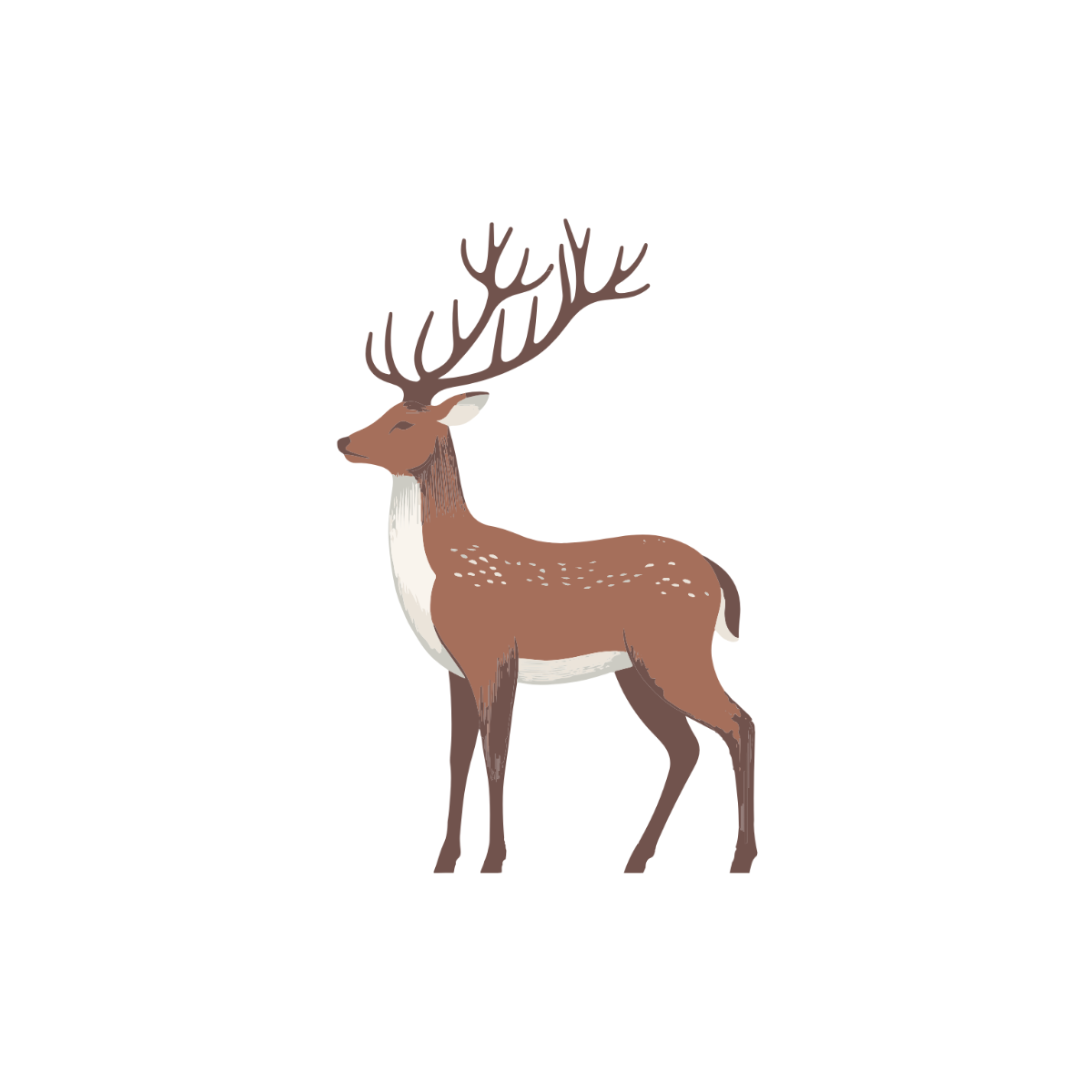 Transparent Deer Clipart - Edit Online | Template.net