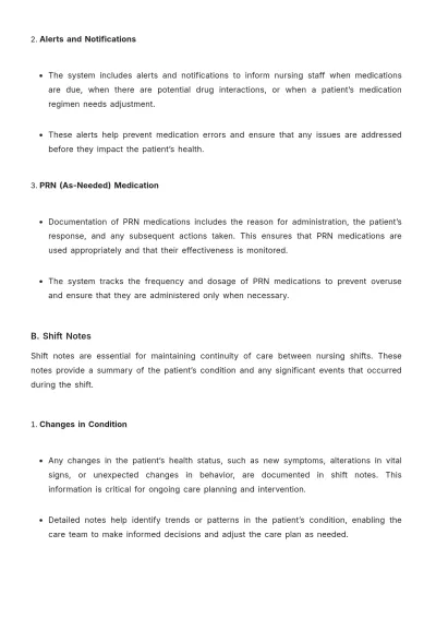 Free Nursing Home Health Documentation Template to Edit Online