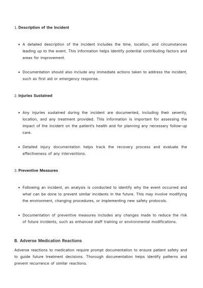 Free Nursing Home Health Documentation Template to Edit Online