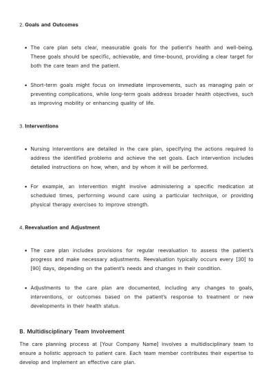 Free Nursing Home Health Documentation Template to Edit Online