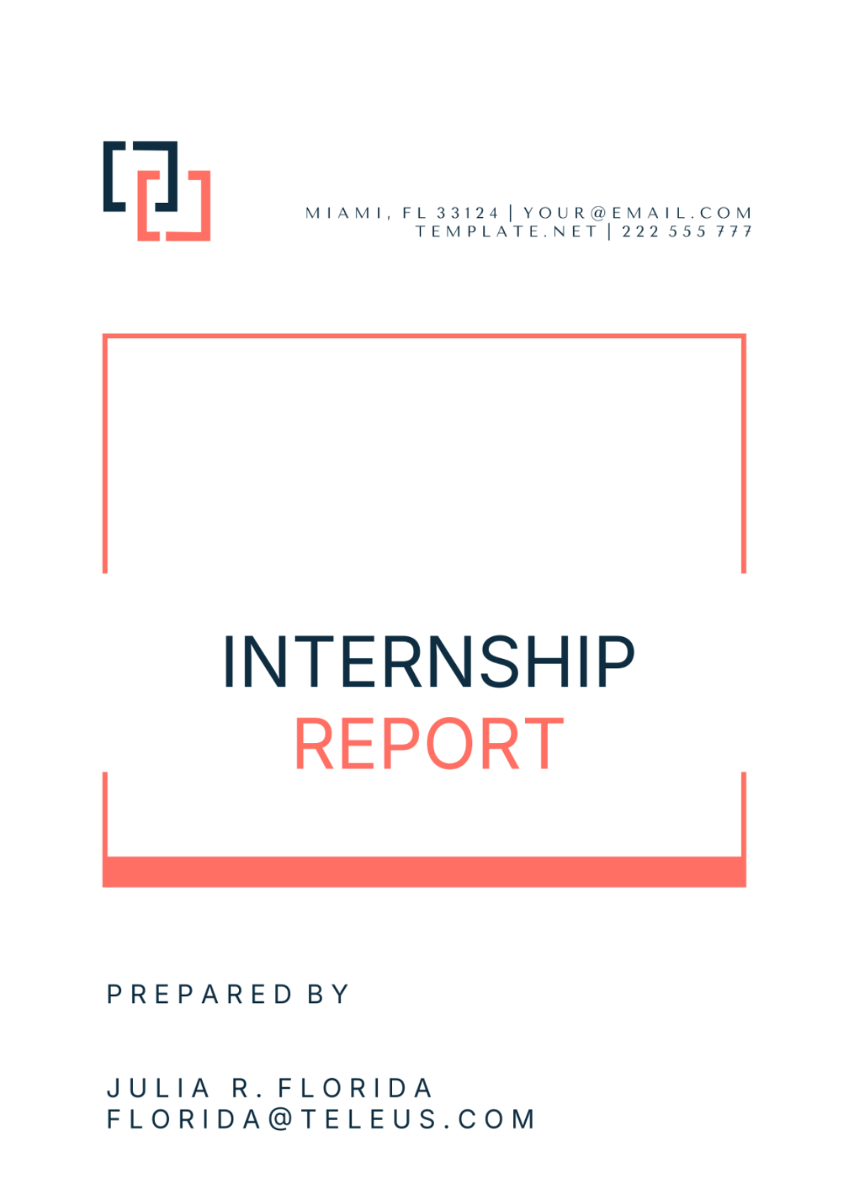 Internship Report Template - Edit Online & Download