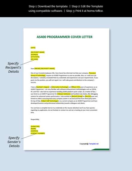 example of cover letter for programming