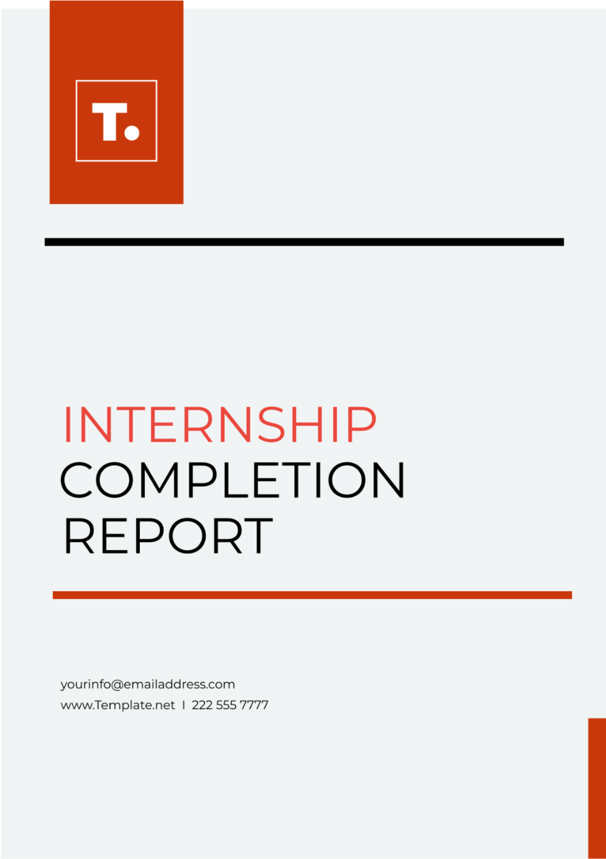 Internship Completion Report Template - Edit Online & Download