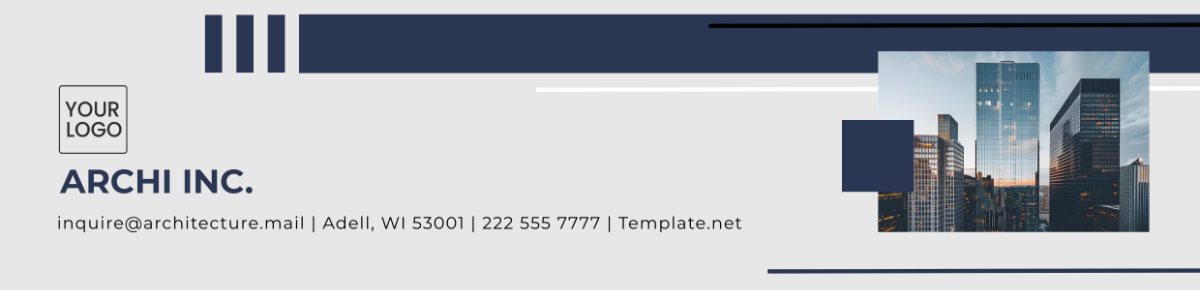 Professional Architecture Header Template - Edit Online & Download