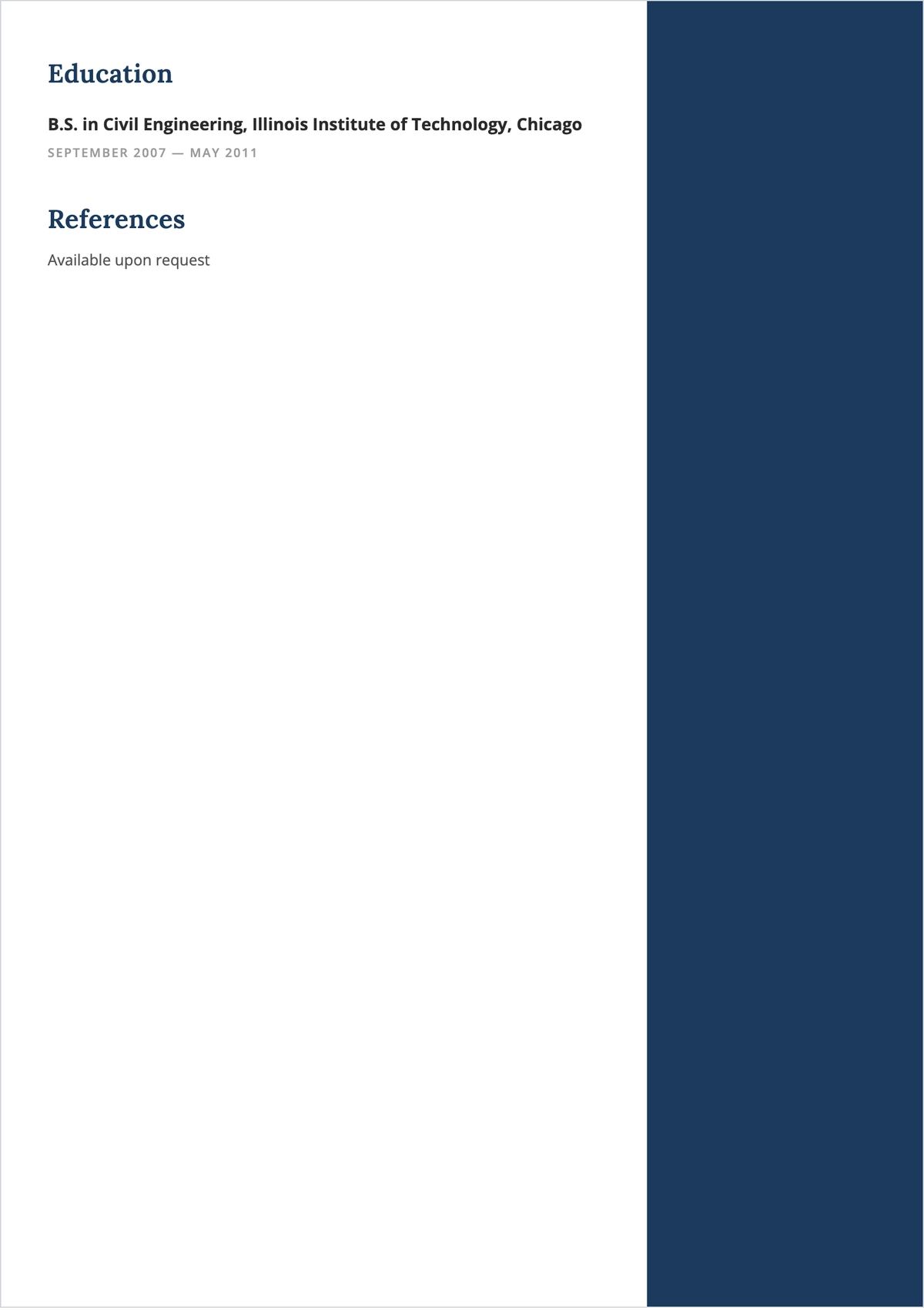 Free ATS-Compliant Resume Template to Edit Online
