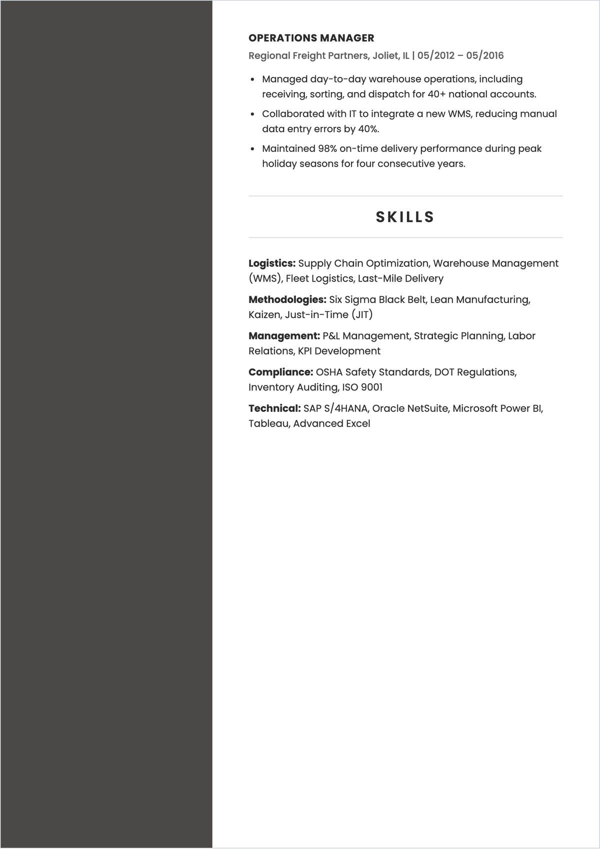 Free ATS-Compatible Resume Template to Edit Online