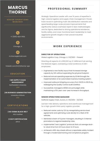 Free ATS-Compatible Resume Template to Edit Online