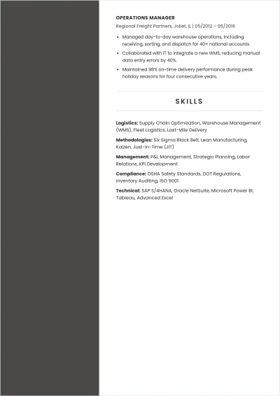 Free ATS-Compatible Resume Template to Edit Online