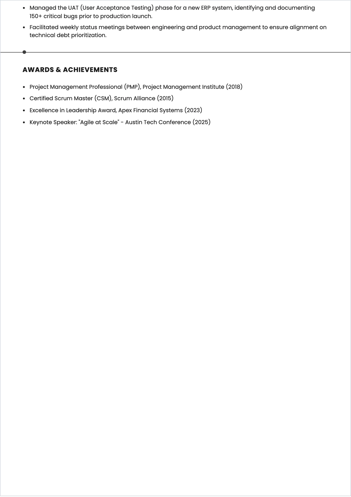 Free Clean ATS Resume Template to Edit Online