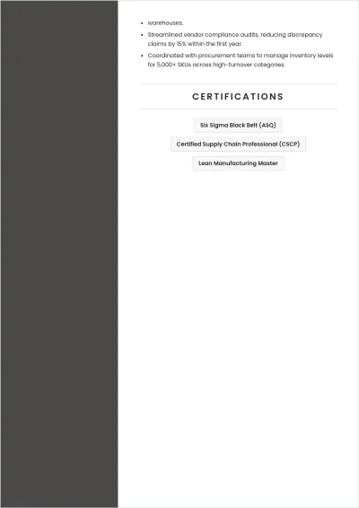 Free Professional ATS Resume Template to Edit Online