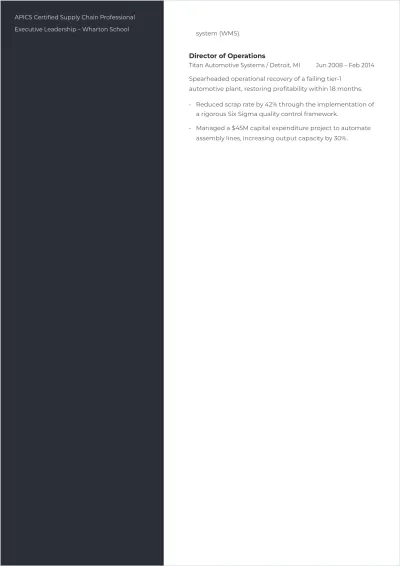 Free ATS-Friendly Format for Leadership Roles Template to Edit Online