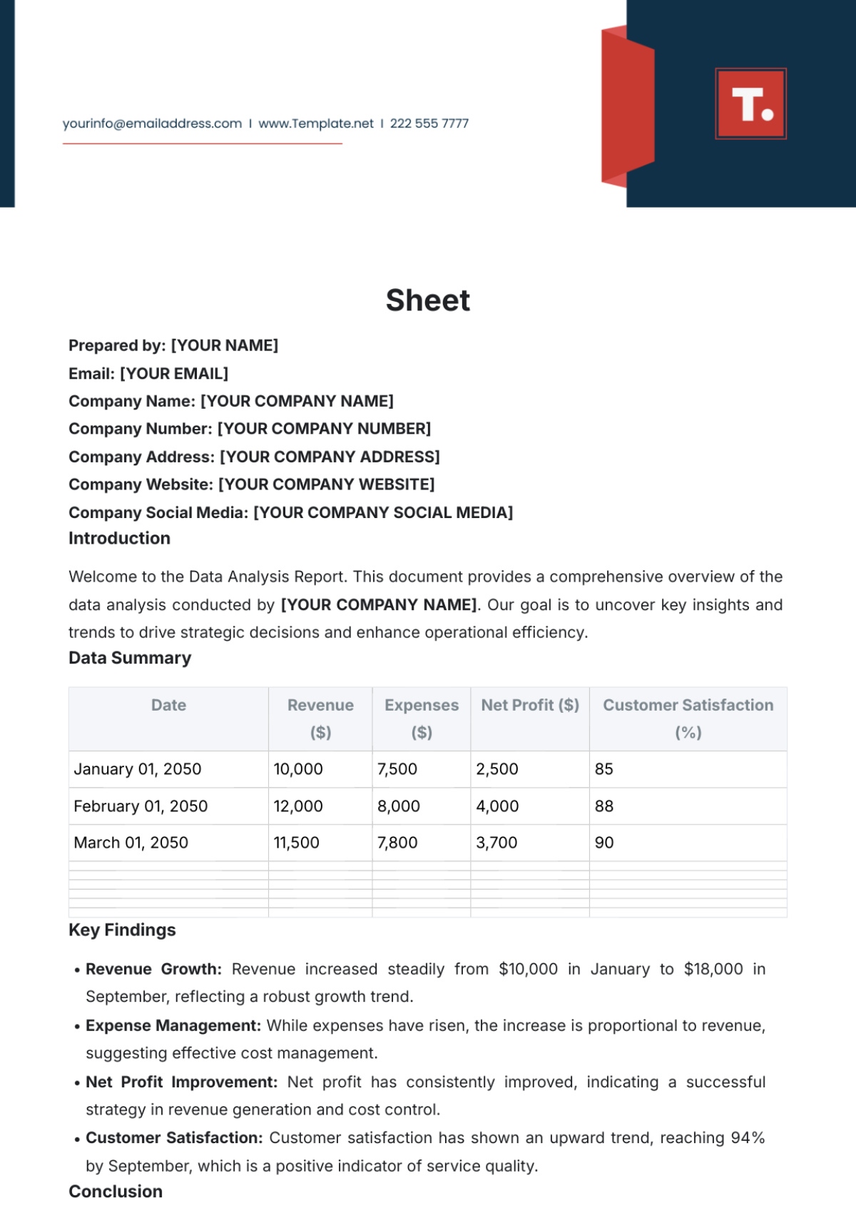 Sheet Template - Edit Online & Download