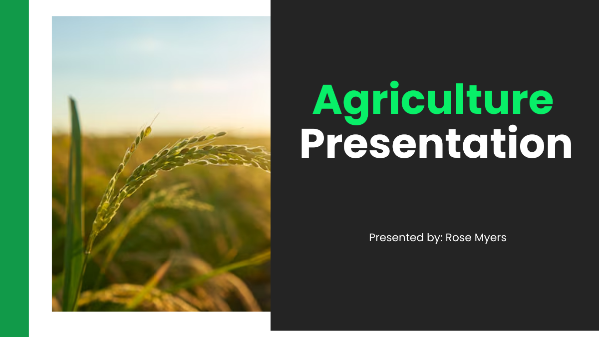 Agriculture Presentation Template - Download | Template.net