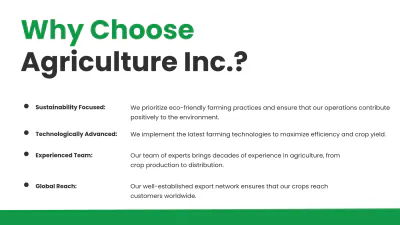 Free Agriculture Presentation Template to Edit Online