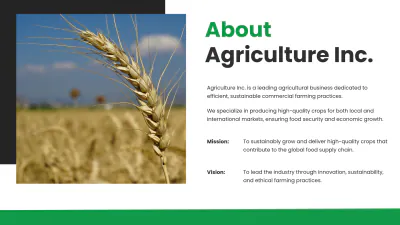 Free Agriculture Presentation Template to Edit Online