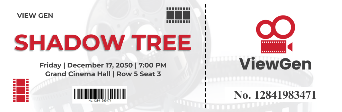 Movie Theater Ticket Template - Edit Online & Download