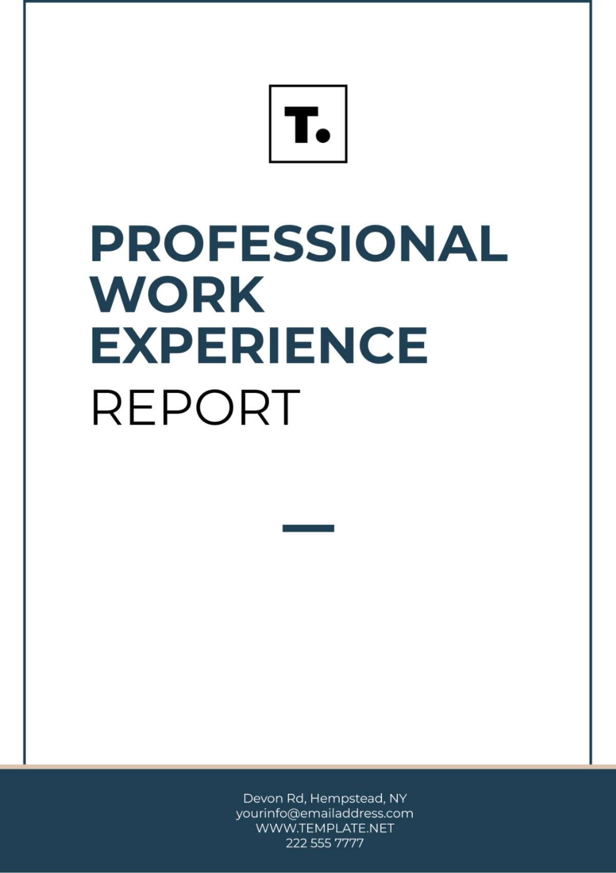 Professional Work Experience Report Template - Edit Online & Download