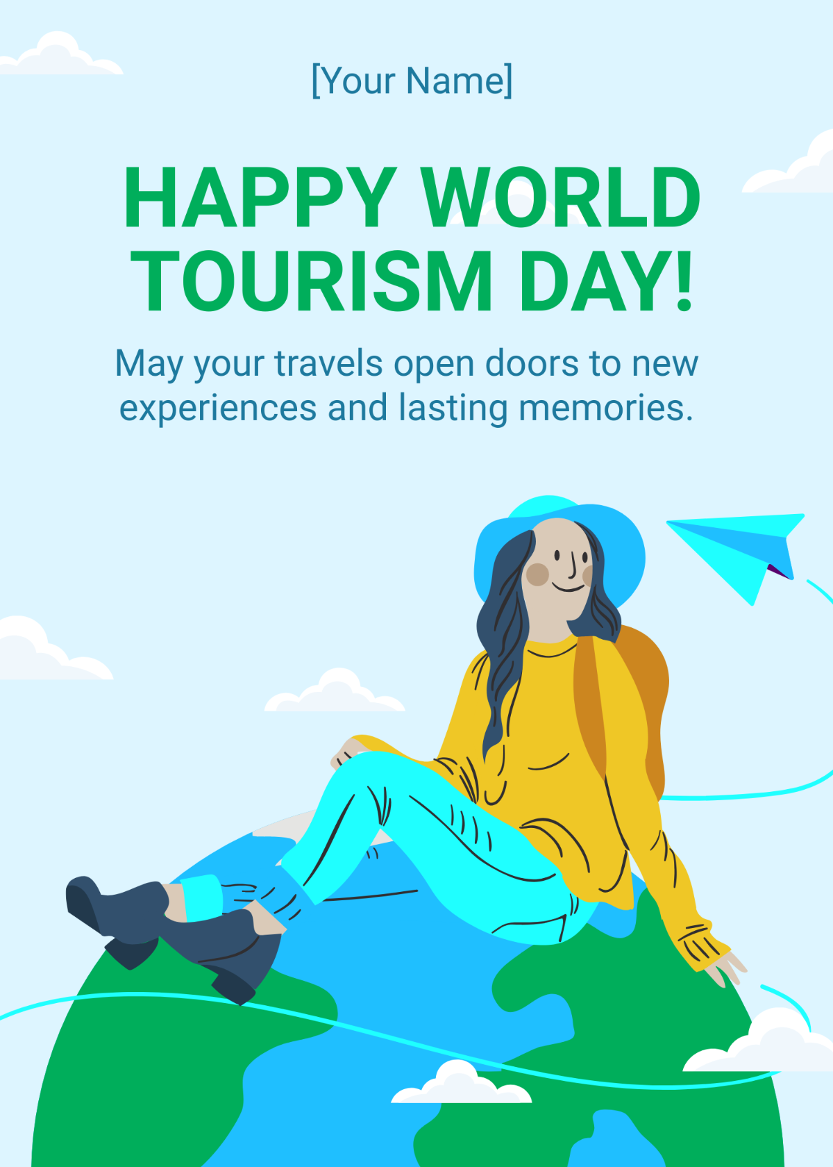 Happy World Tourism Day Template - Edit Online & Download