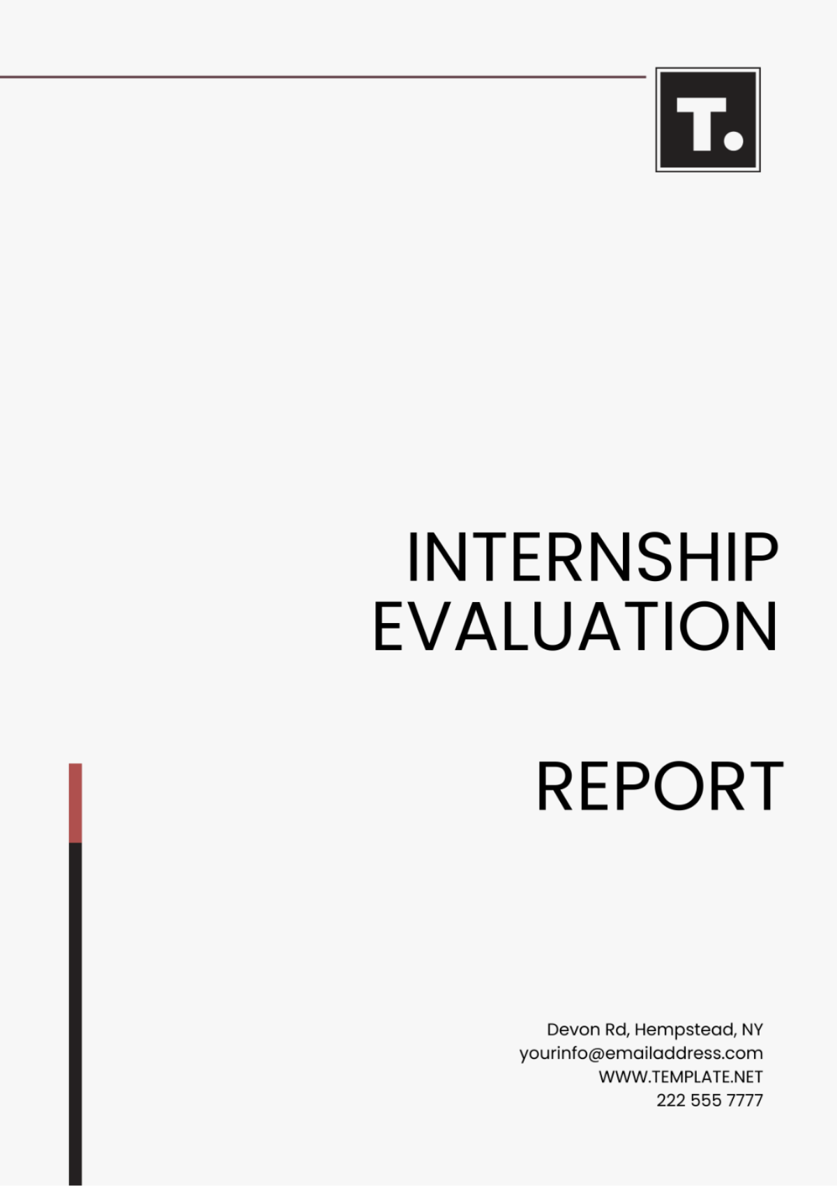 Internship Evaluation Report Template - Edit Online & Download