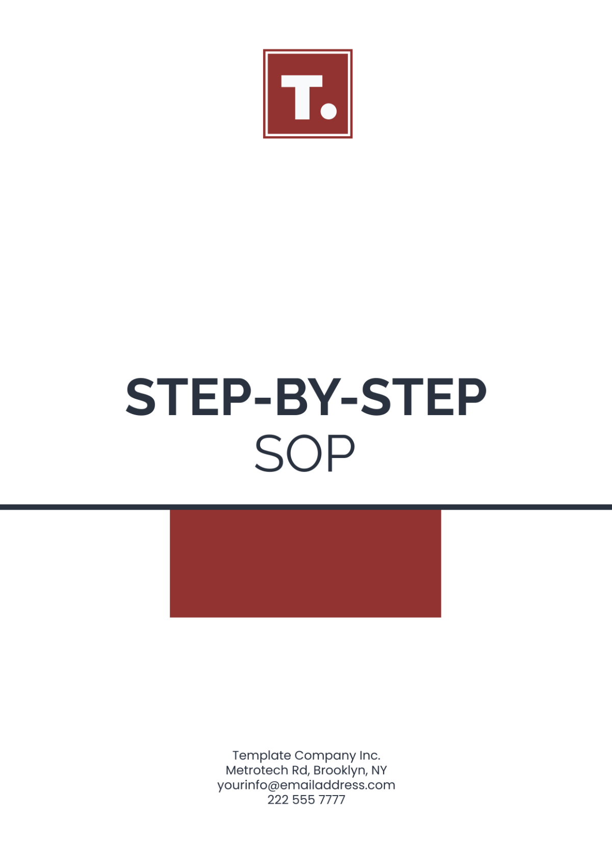 Sample Step-by-step SOP Template - Edit Online & Download