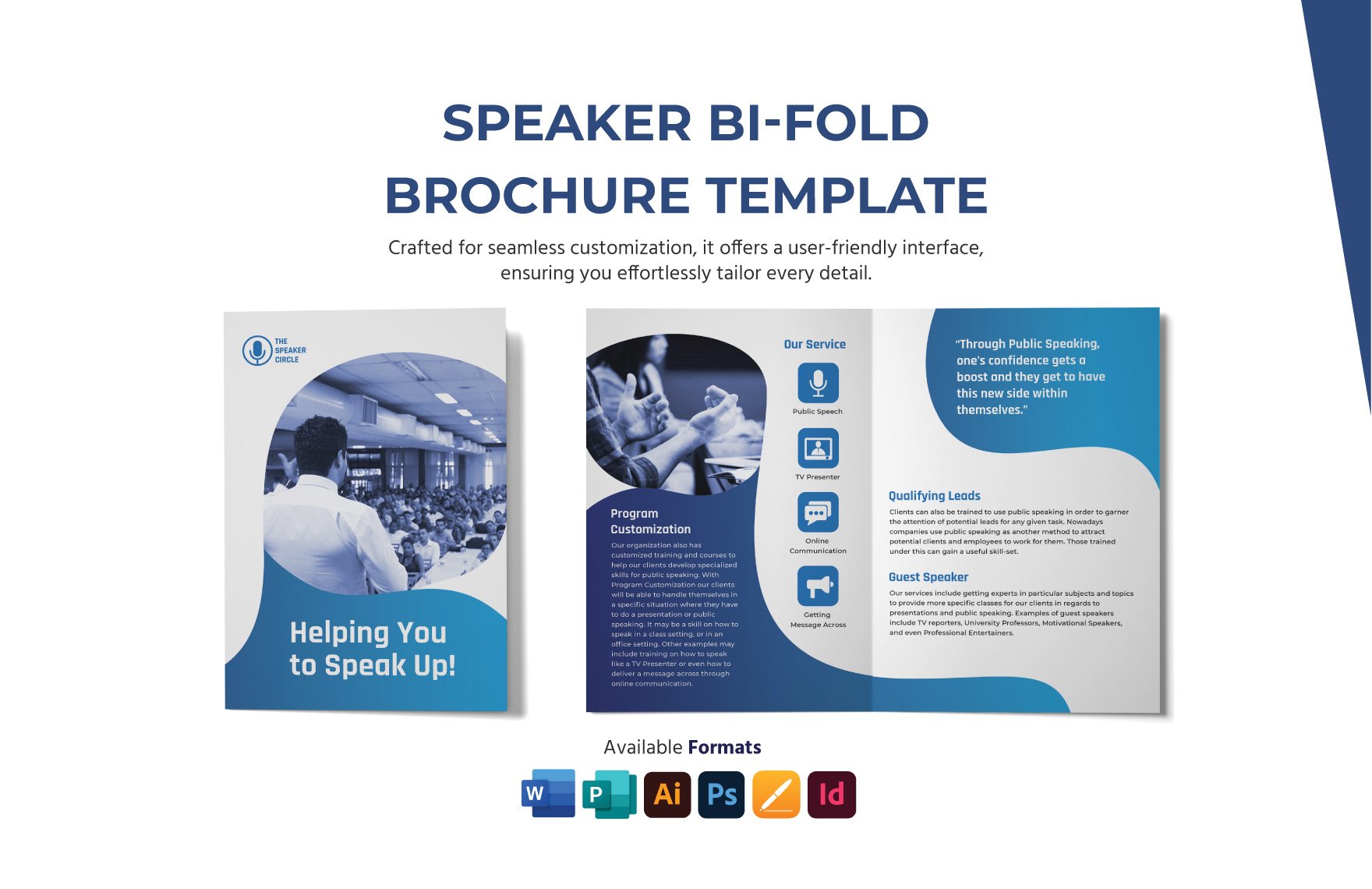 Speaker Bi-Fold Brochure Template