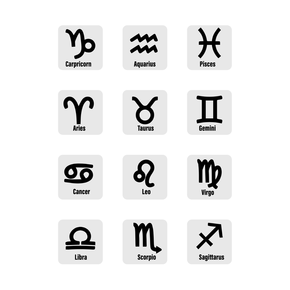 Zodiac Clipart