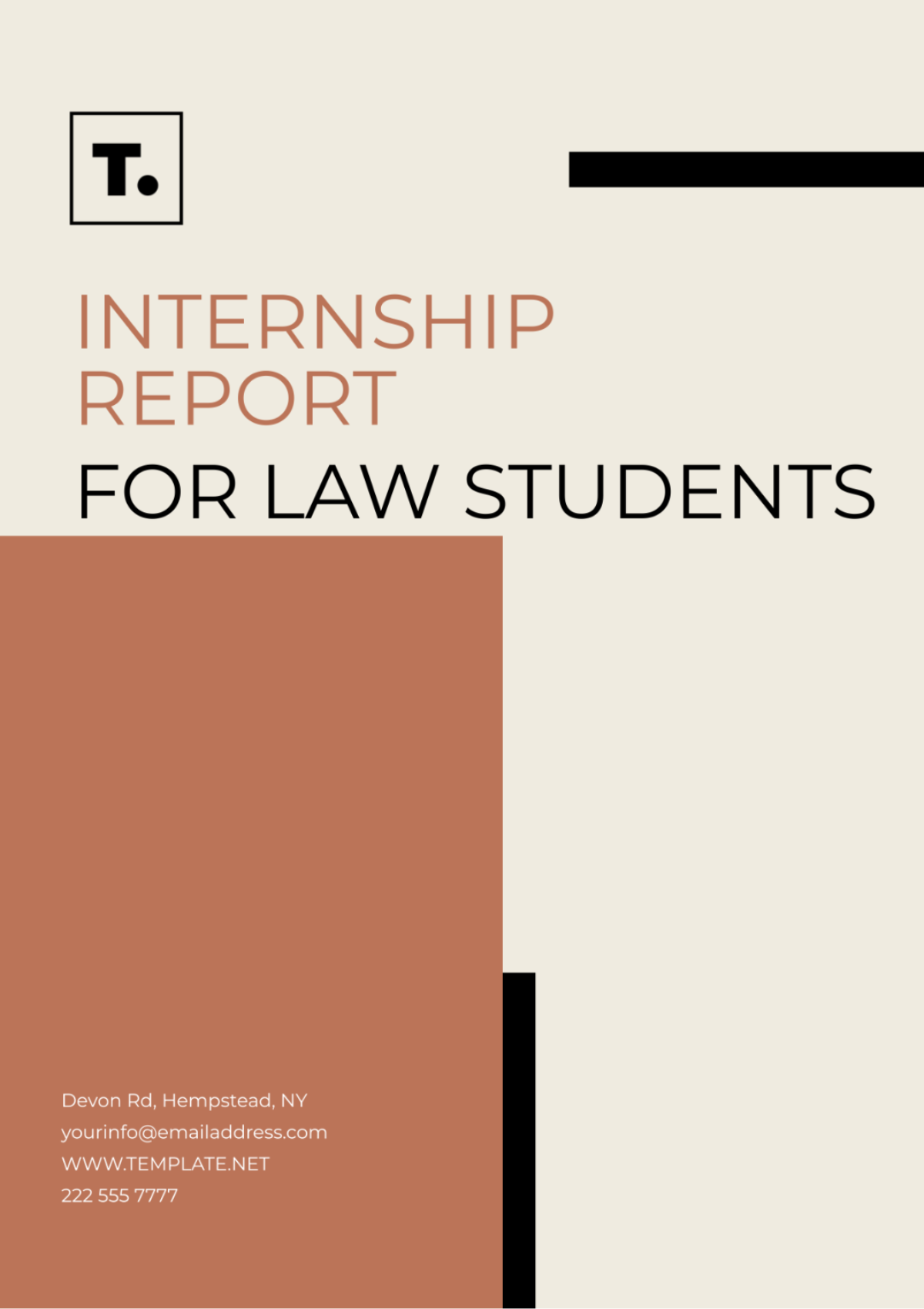 Internship Report Template for Law Students - Edit Online & Download