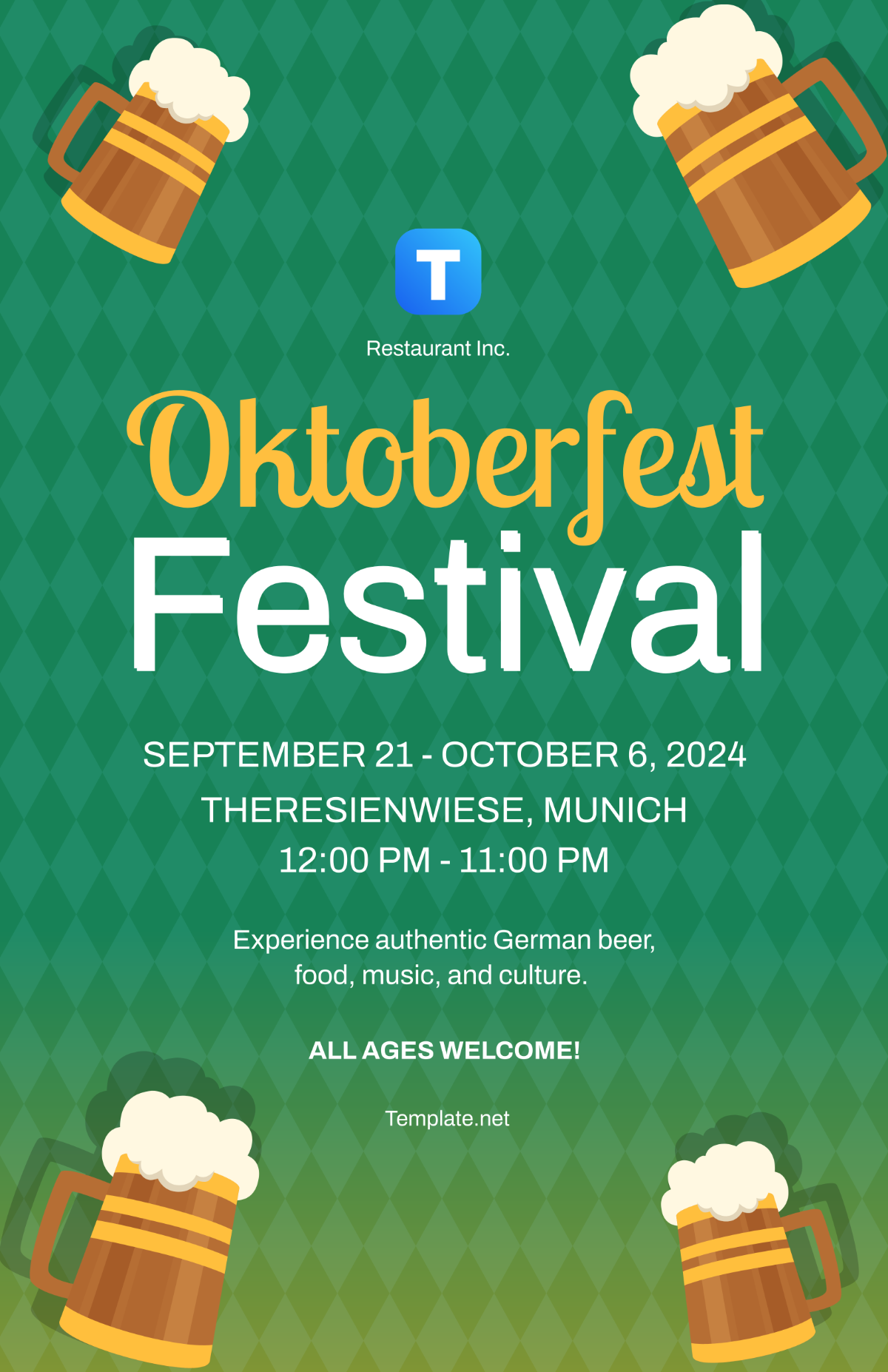 Oktoberfest Festival Template - Edit Online & Download