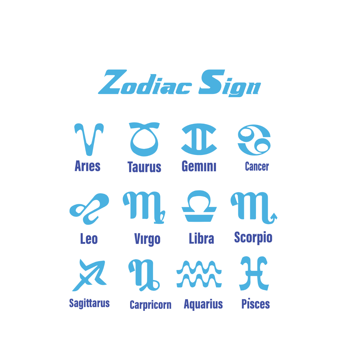 Free Zodiac Sign Clipart Template - Edit Online & Download | Template.net