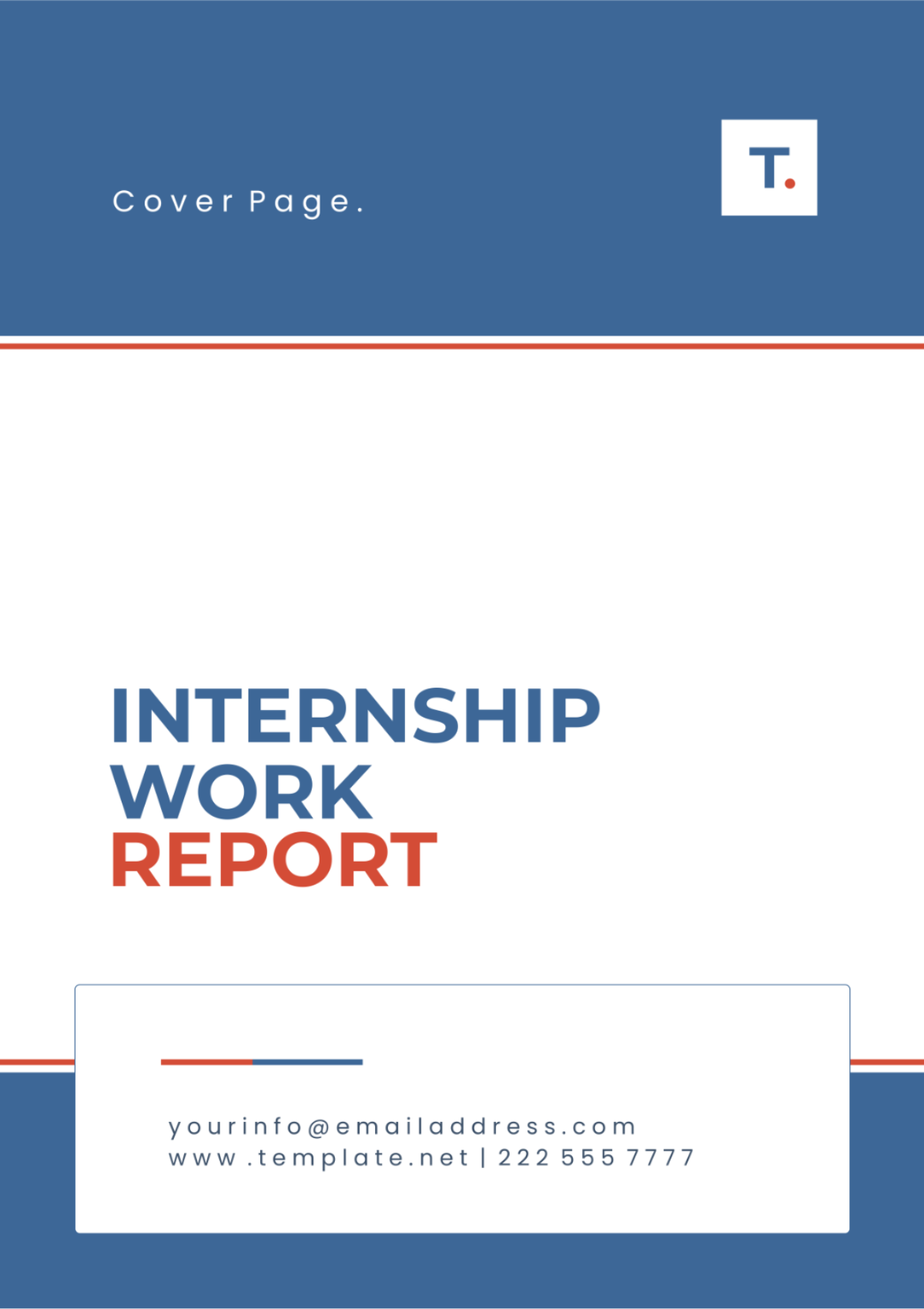 Internship Work Report Template - Edit Online & Download