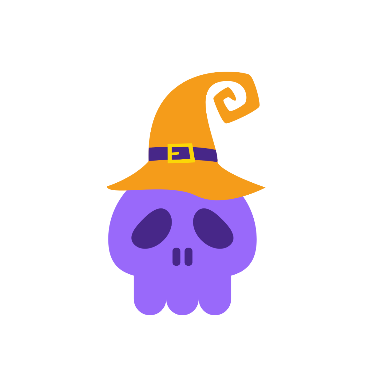 Free Halloween Skull Clipart Template