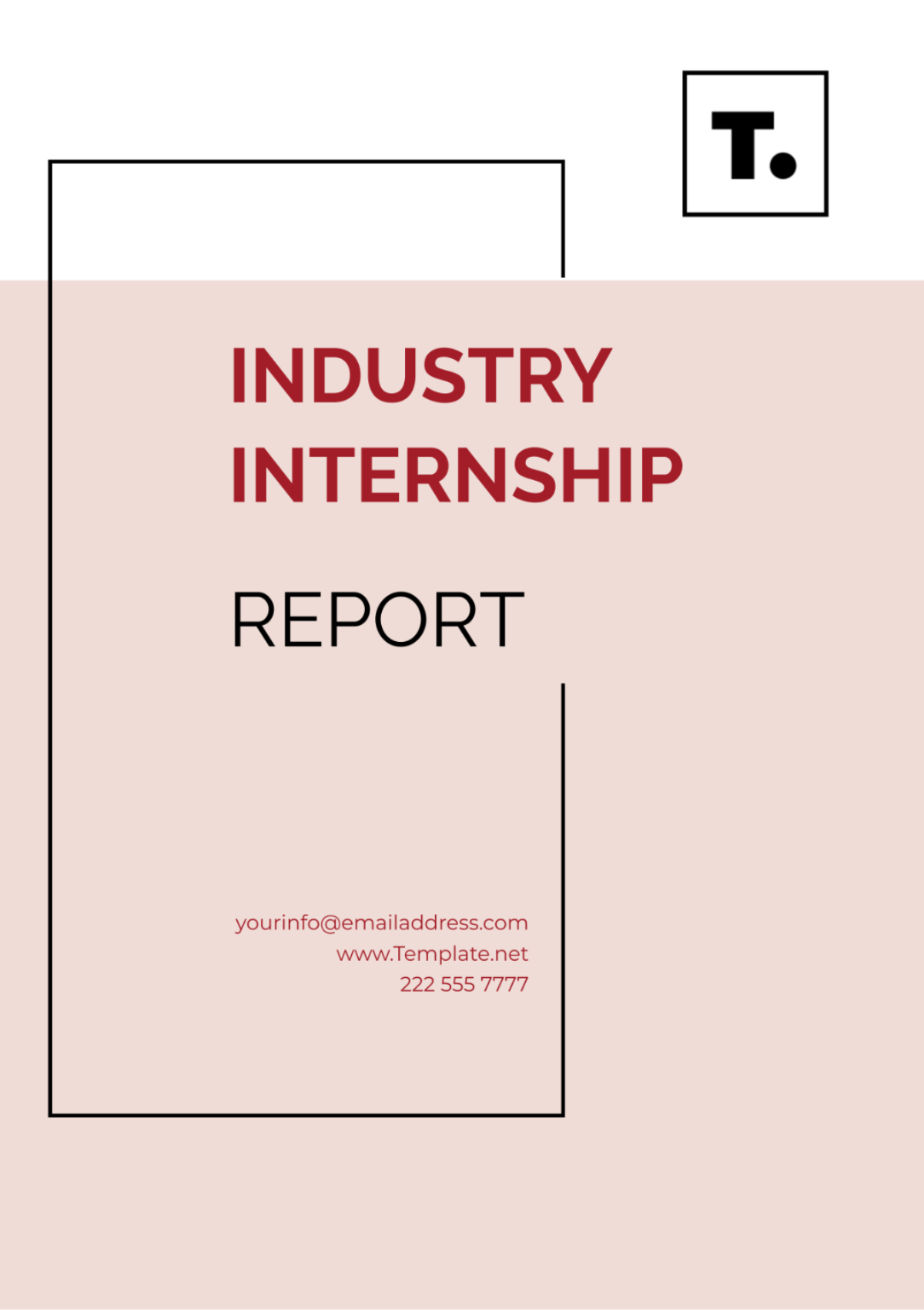 Industry Internship Report Template - Edit Online & Download