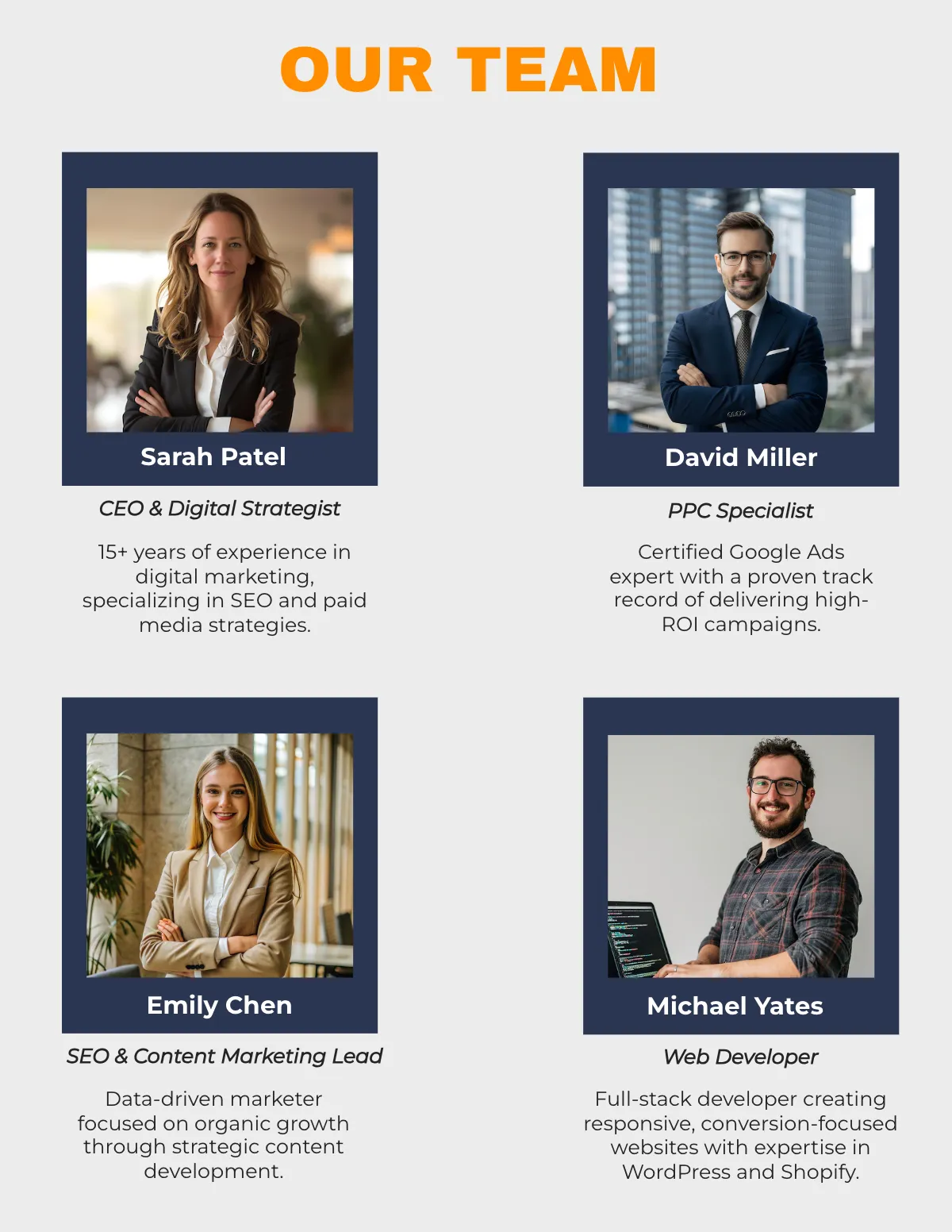 Free Digital Marketing Agency Portfolio Template to Edit Online