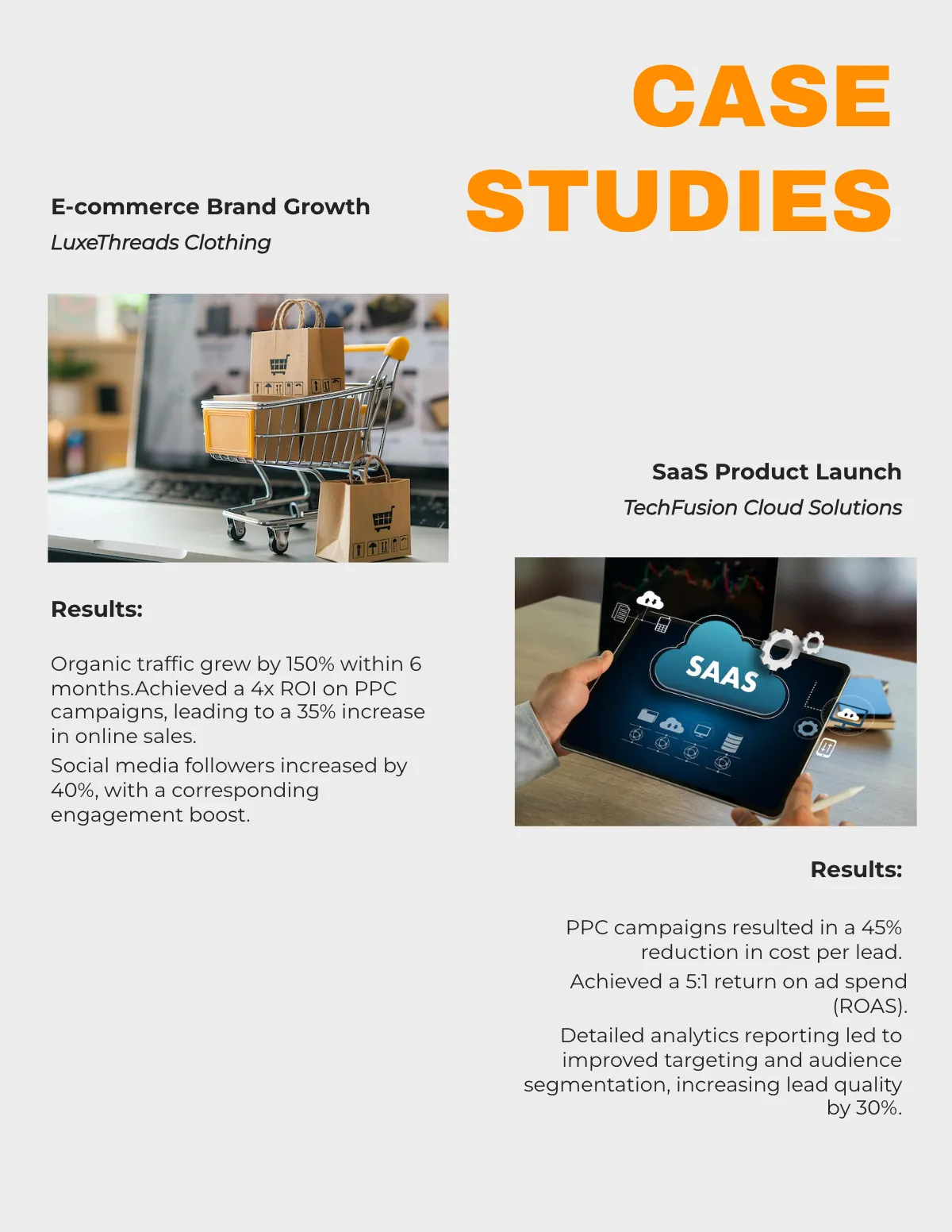 Free Digital Marketing Agency Portfolio Template to Edit Online