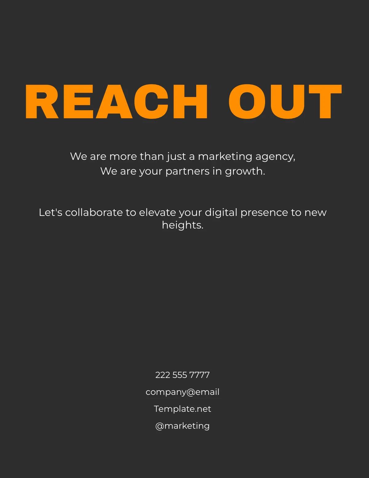 Free Digital Marketing Agency Portfolio Template to Edit Online