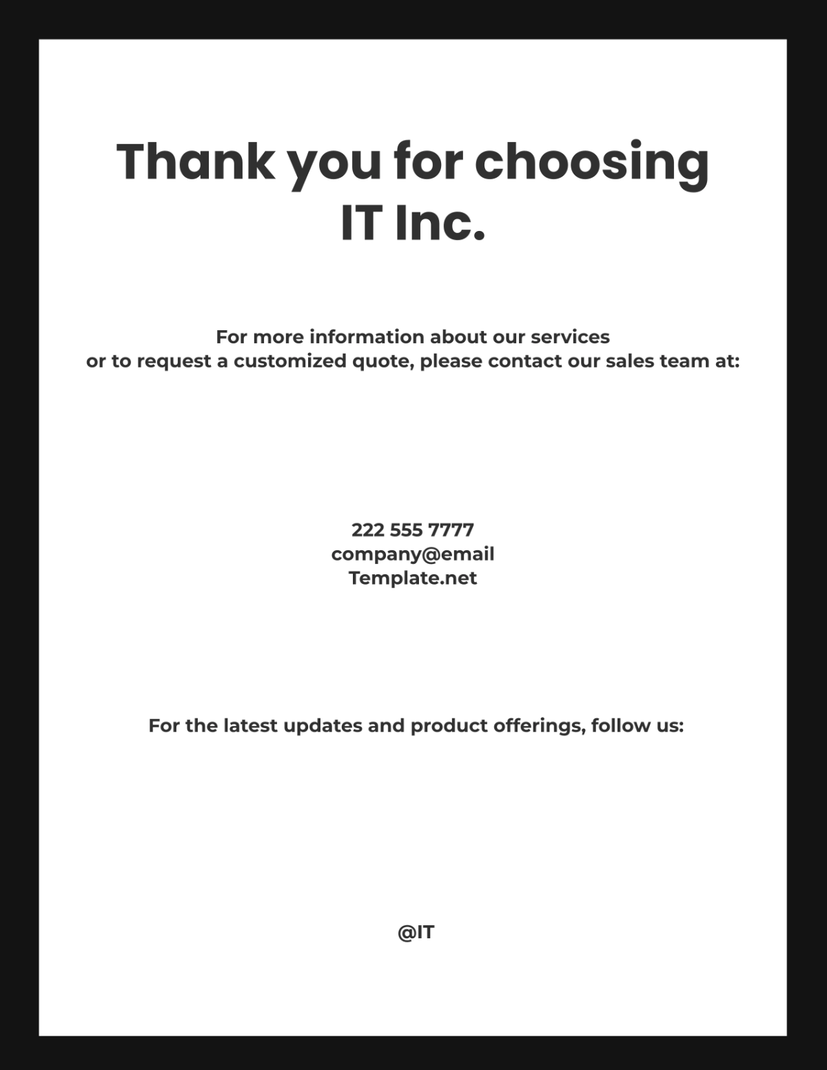 Free IT Service Catalog Template to Edit Online