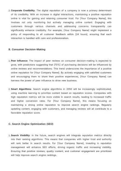 Free Digital Marketing Reputation Management Template to Edit Online