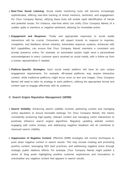 Free Digital Marketing Reputation Management Template to Edit Online