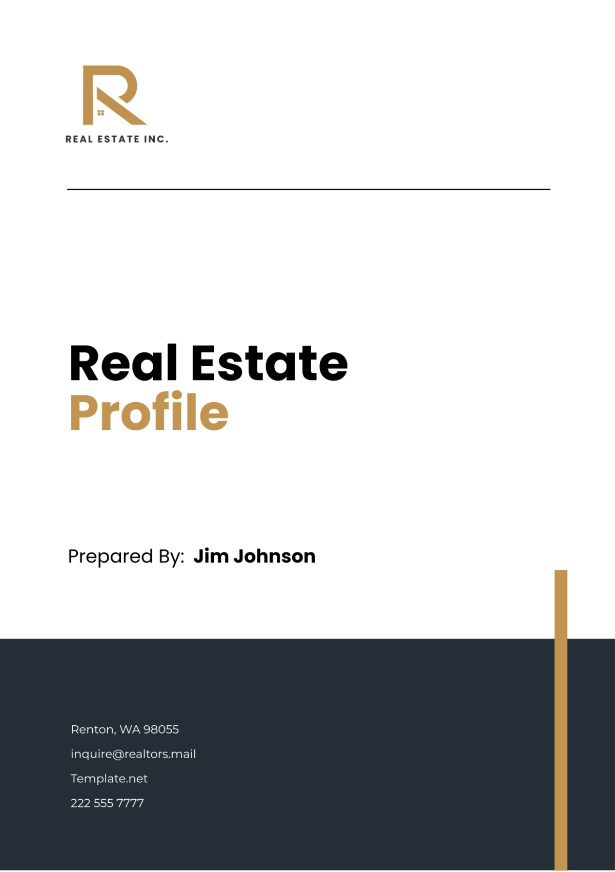 Real Estate Profile Template - Edit Online & Download