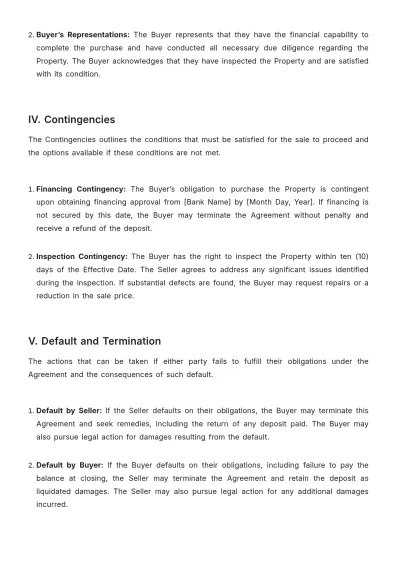 Free Real Estate Sales Agreement Template to Edit Online
