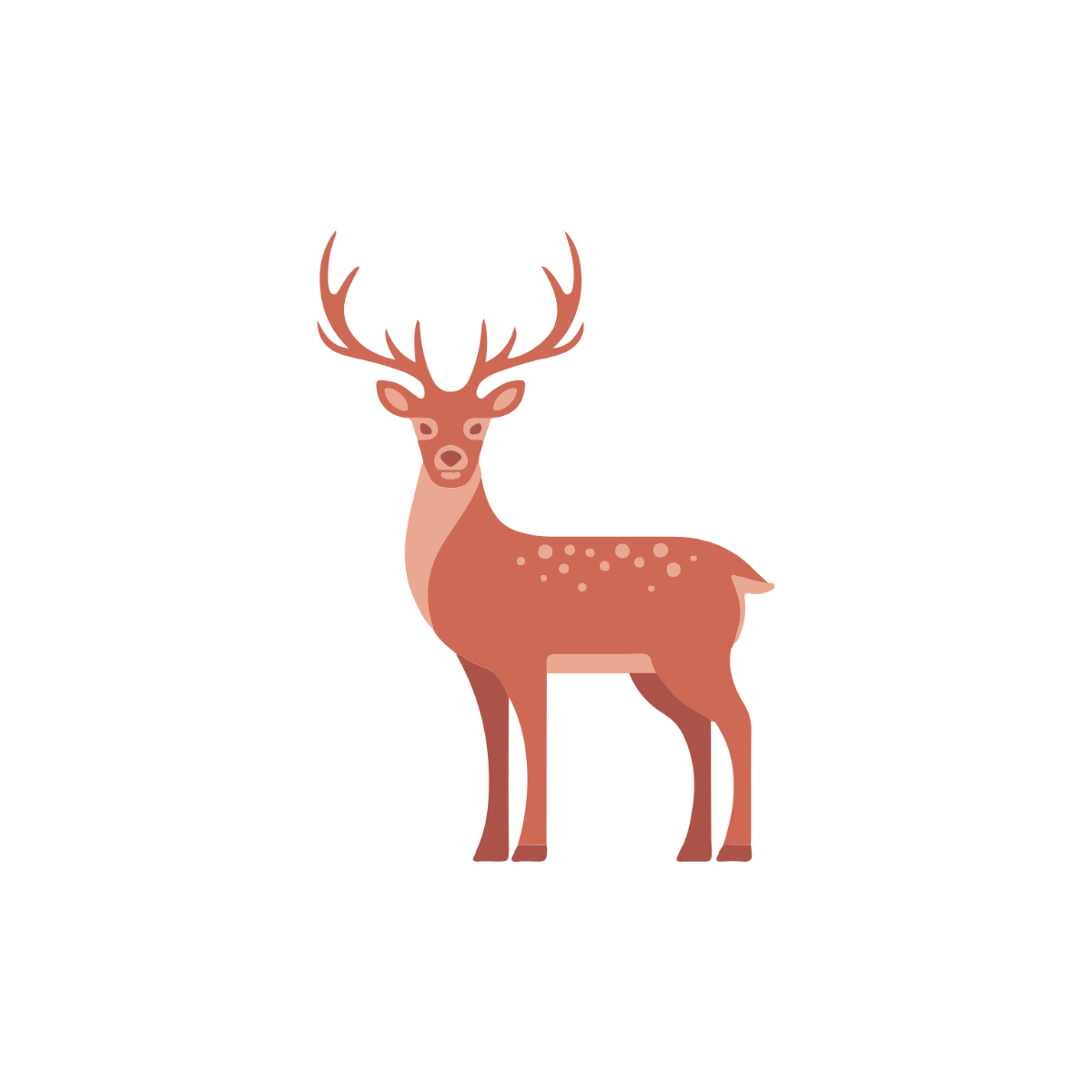 Deer with Antlers Clipart