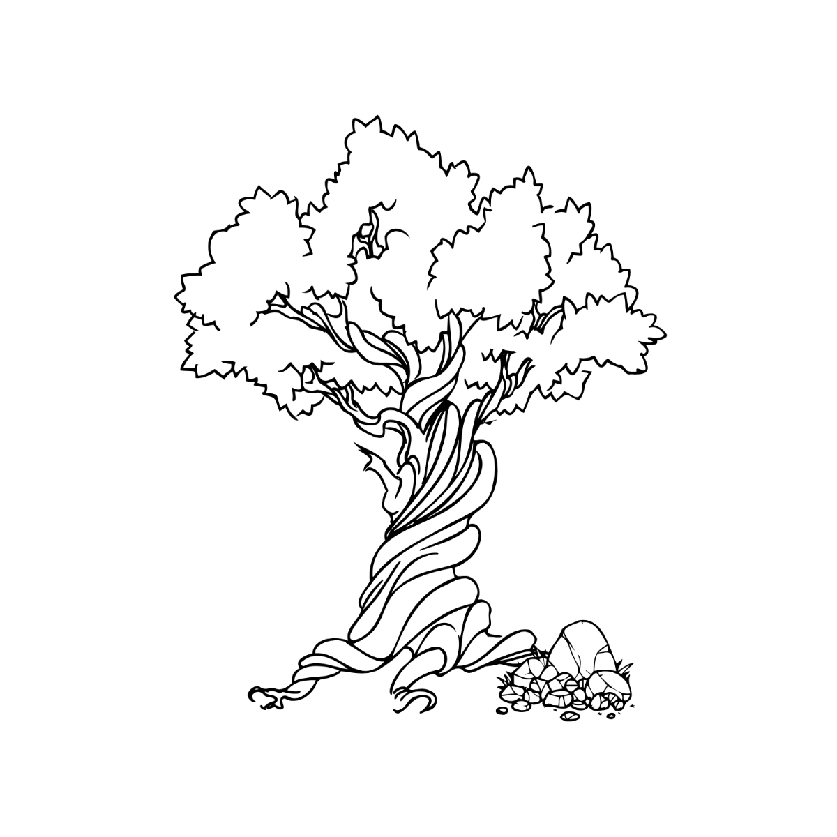 Hand-Drawn Tree Clipart - Edit Online | Template.net