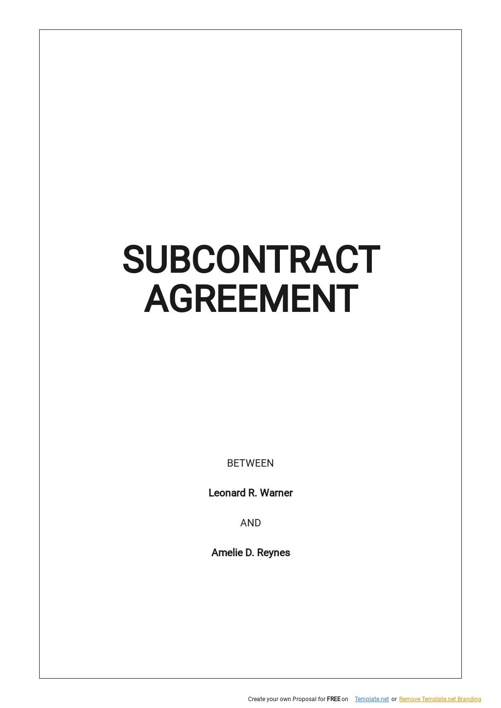 Simple Subcontract Agreement Template.jpe