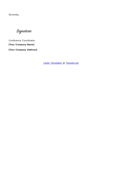 Free Mental Health Event  Letter Template to Edit Online