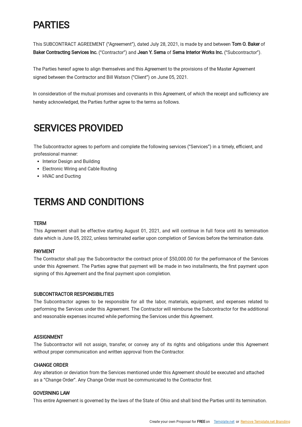 Sample Subcontract Agreement Template 1.jpe