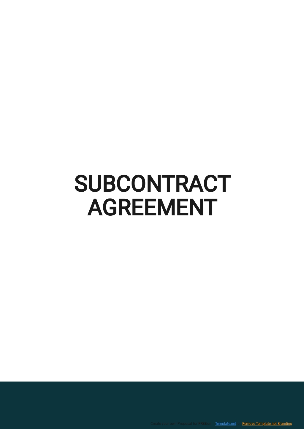 Sample Subcontract Agreement Template.jpe